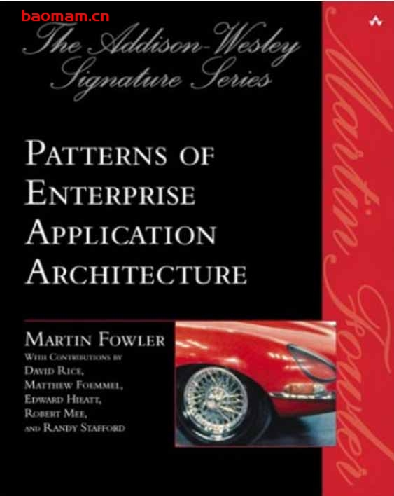 企业应用架构模式（英文版）_作者:  [美] Martin Fowler