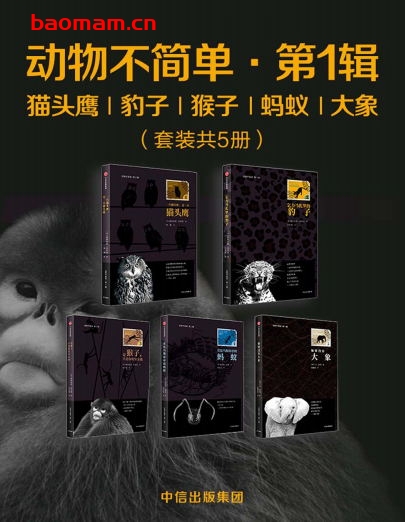 动物不简单·第1辑:猫头鹰、豹子、猴子、蚂蚁、大象-PDF电子书 文学小说 第1张-7B4电子书 动物不简单·第1辑:猫头鹰、豹子、猴子、蚂蚁、大象-PDF电子书