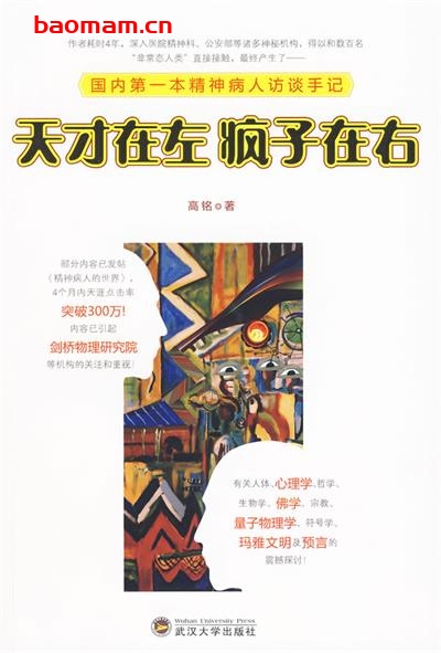 天才在左疯子在右:国内第一本精神病人访谈手记-作者:  高铭-PDF电子书 电子书 第1张-7B4电子书 天才在左疯子在右:国内第一本精神病人访谈手记-作者:  高铭-PDF电子书