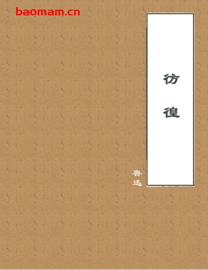彷徨-PDF电子书 电子书 第1张-7B4电子书 彷徨-PDF电子书