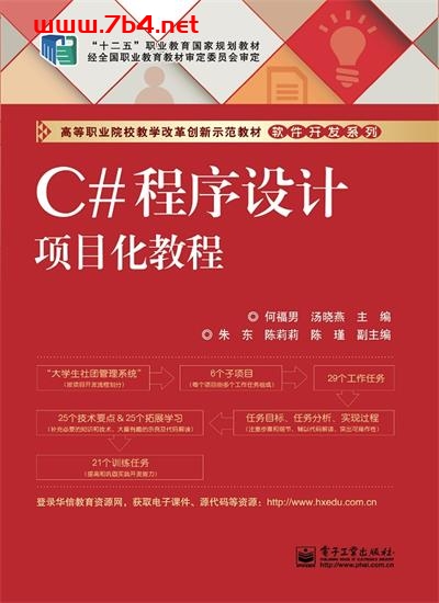 C#程序设计项目化教程-作者:何福男,汤晓燕-PDF电子书 网络科技 第1张-7B4电子书 C#程序设计项目化教程-作者:何福男,汤晓燕-PDF电子书