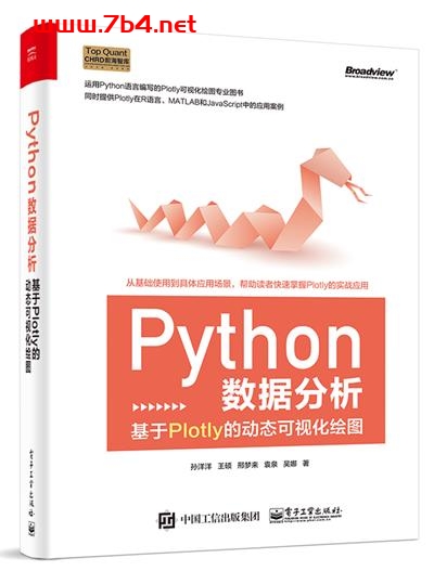 Python数据分析:基于Plotly的动态可视化绘图-作者:孙洋洋 等-PDF电子书 Java 第1张-7B4电子书 Python数据分析:基于Plotly的动态可视化绘图-作者:孙洋洋 等-PDF电子书