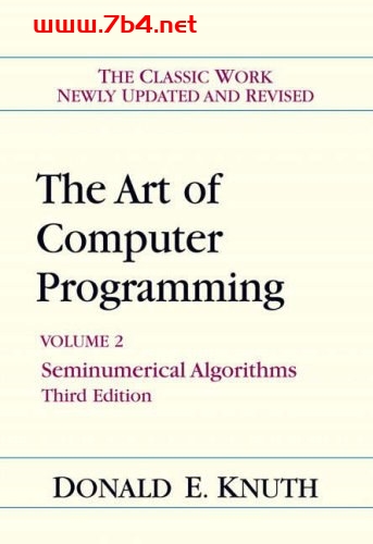 The art of computer programming. Vol.2. Seminumerical algorithms-作者: Knuth, Donald E.-PDF电子书