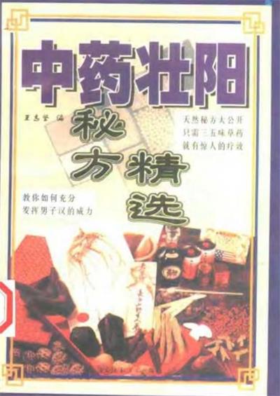 中药壮阳秘方精选-作者：王志紧-PDF电子书